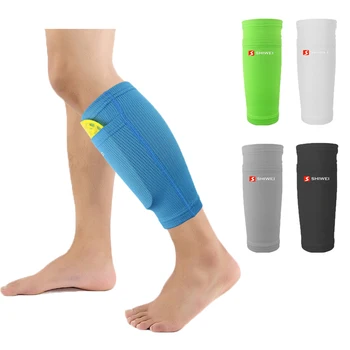 Anti-Burkulma Futbol dizlik Pad Buzağı Kol Çorap Bacak Desteği Futbol Sıkıştırma Nefes Güvenlik Dişli Tekmelik Yetişkin İçin