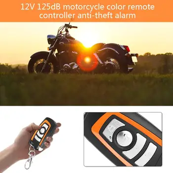 Evrensel 2 Yönlü motosiklet alarmı Sistemi Motor Çalıştırma ile uzaktan kumandalı anahtar Fob-Anti-hırsızlık Güvenlik Alarma Moto 125db
