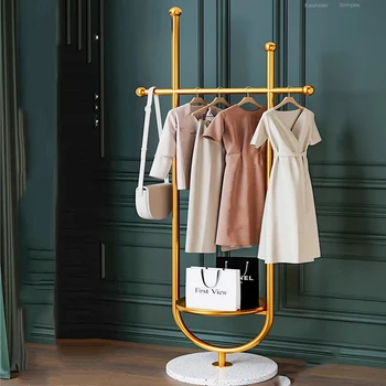 Kat Ceket Elbise Askısı Tasarımcı Bahçe Tasarrufu Butik Elbise Askısı Kurutma Kapalı Colgador De Ropa Oturma Odası Mobilya