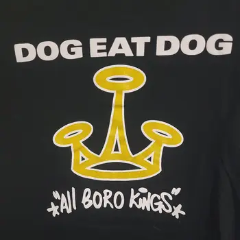 Köpek Yemek Köpek Tüm Boro Kings 2019 Tur Küçük Erkek Siyah Çift taraflı Logo Tshirt