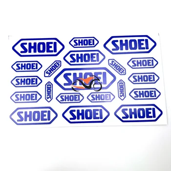 Motosiklet Elektrikli araç yarış kask sticker SHOEI su geçirmez dekoratif film evrensel logo çıkartması