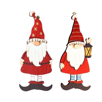 Noel Baba kolye Noel Gnome kolye Noel ağaç dekor hediye paketi için