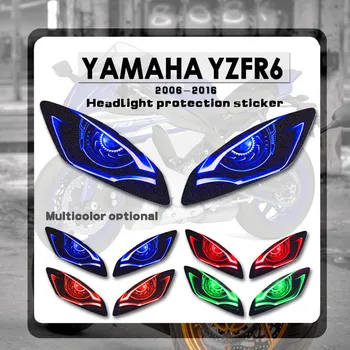 YAMAHA YZF R6 YZFR6 2006-2016 2015 2014 2013 2012 motosiklet 3D ön kaporta far Guard Sticker kafa ışık koruma